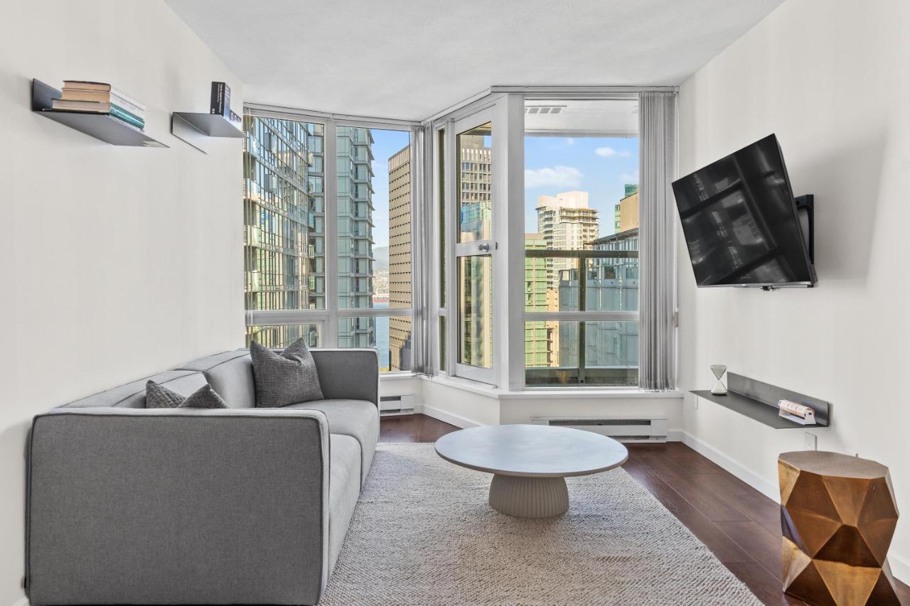 Downtown Luxury 1Br Coal Harbour Apartment Vancouver Bagian luar foto